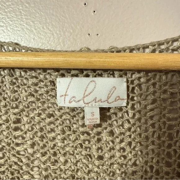 Aritzia Talula Asymmetrical Open Knit Sweater Women Size S - Picture 3 of 10